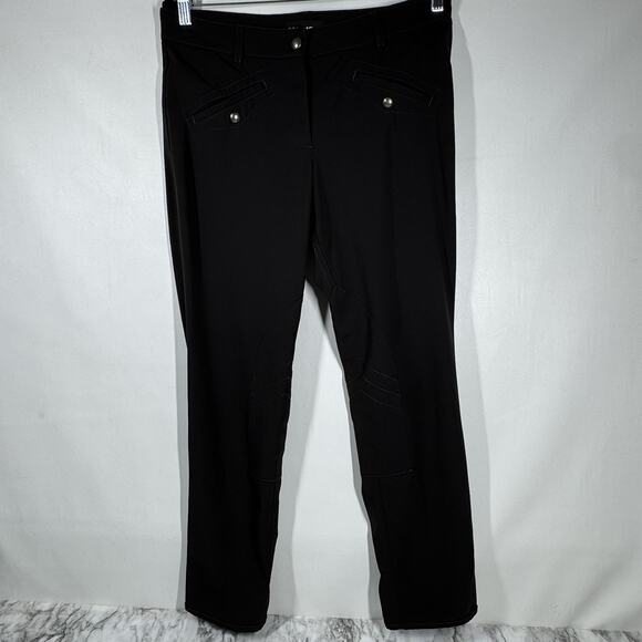 Cambio Chocolate Brown Equestrian Style Zip Ankle Dress Pants Breeches Old Money - Picture 4 of 13